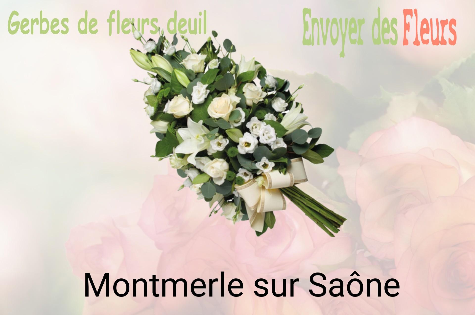 Gerbe de fleurs de deuil livrée à Montmerle-sur-Saône